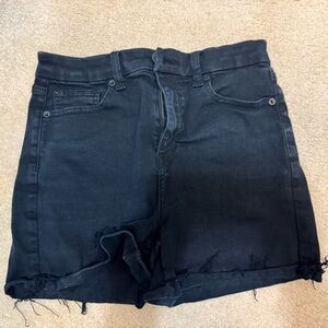 Women's Black Denim Shorts